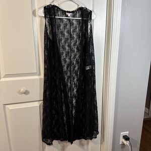 LuLaRoe Joy Black Lace Kimono